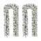Glitzhome® 6ft. Pre-Lit Snow Flocked Christmas Garland, 2ct.
